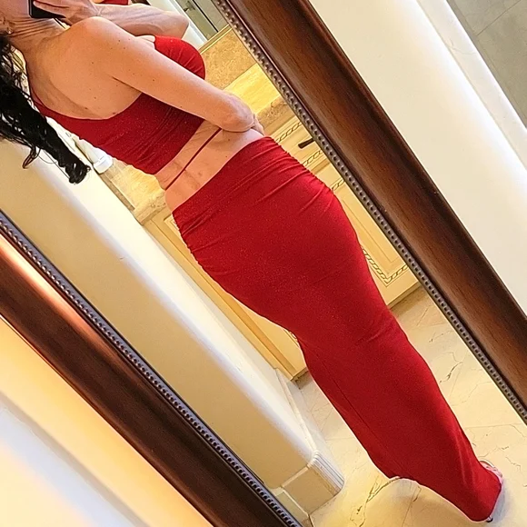 Tiger Mist Red Pearlie Top & Skirt Set, XS - Picture 9 of 14